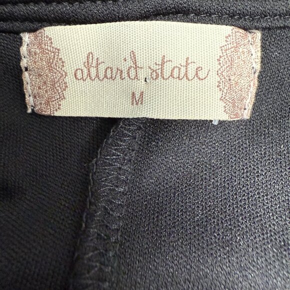 Women's ALTAR'D STATE Black Lace Bell Sleeve Dress- Size Medium - Picture 6 of 8